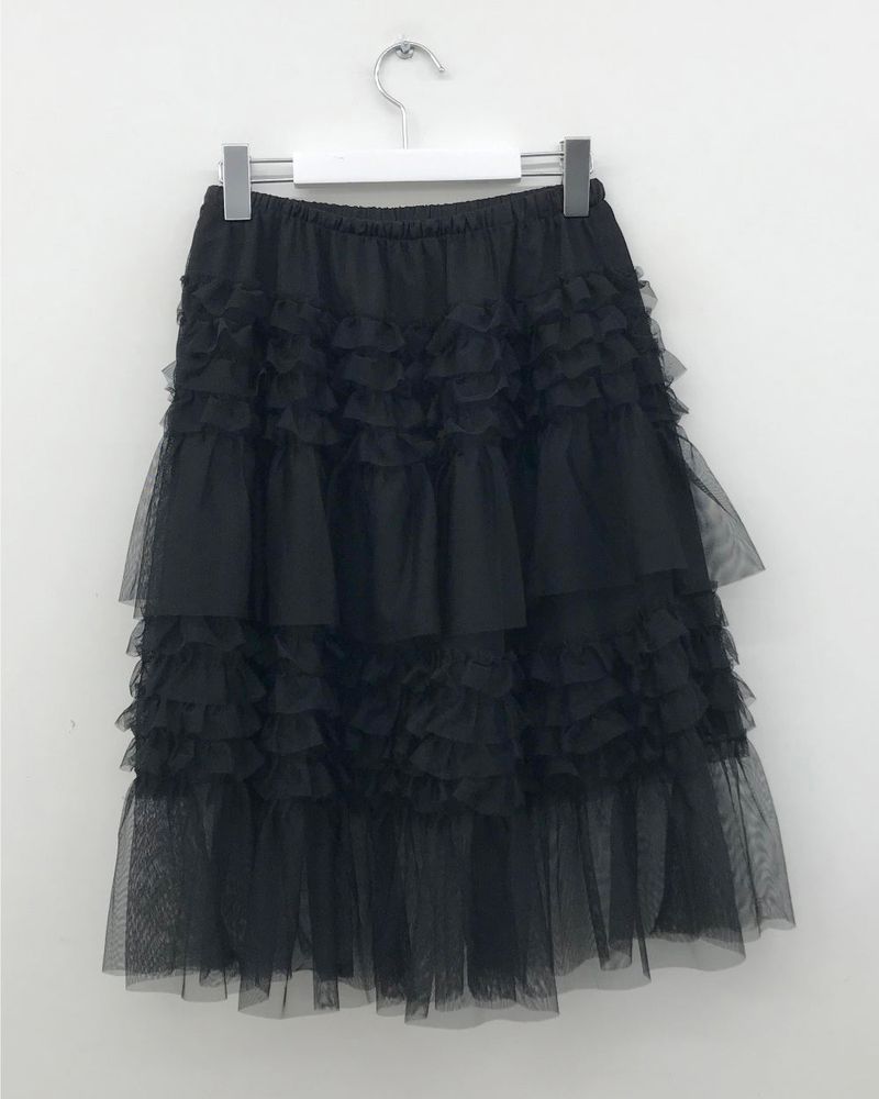 Verde chiffon skirt (3color)