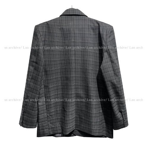 Oakley checked daddy blazer