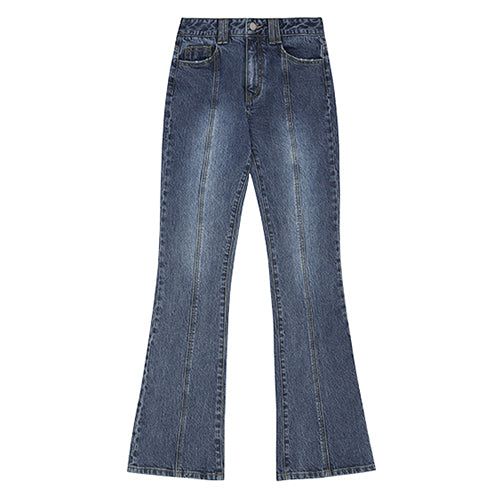 Slit Boots Cut Denim Pants
