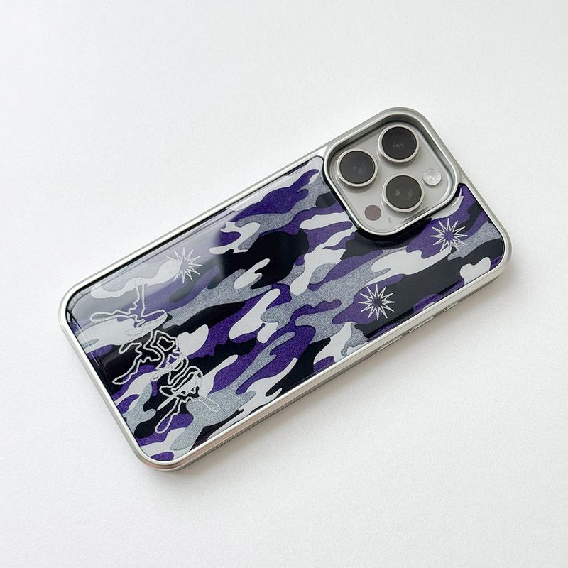 Sharpburst Camouflage Phone Case (SV_Purple)