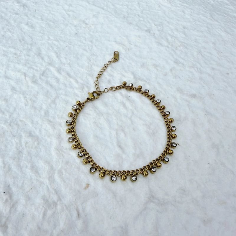 Crystal Bead Fringe Necklace