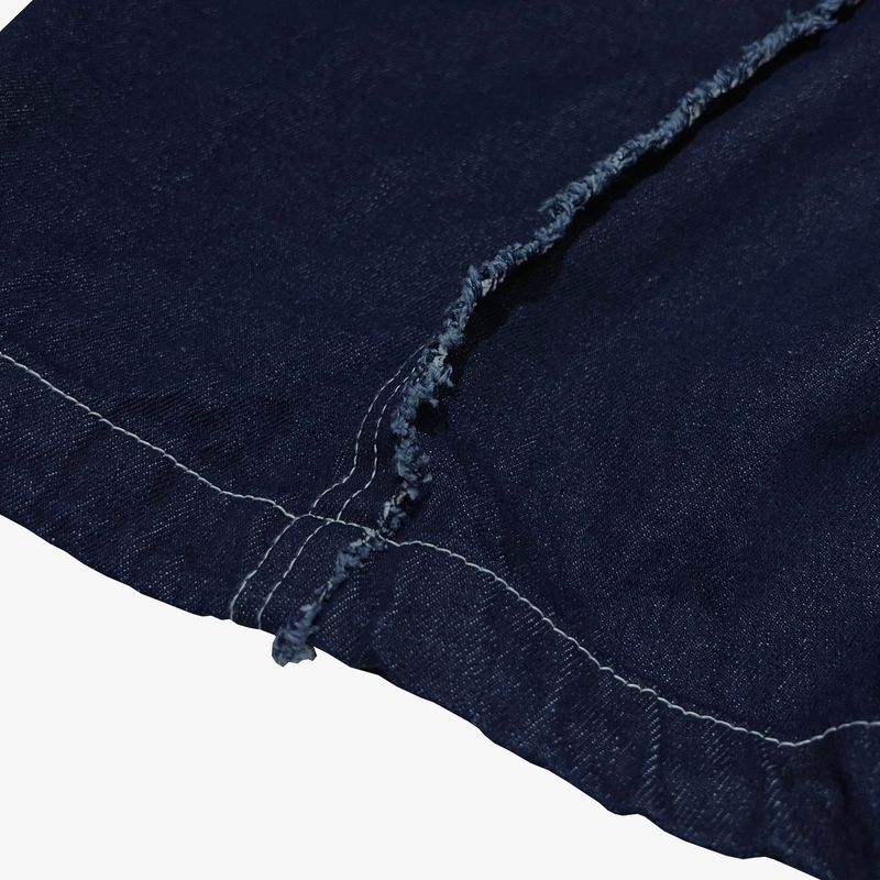 layered deconstructed denim pants_blue