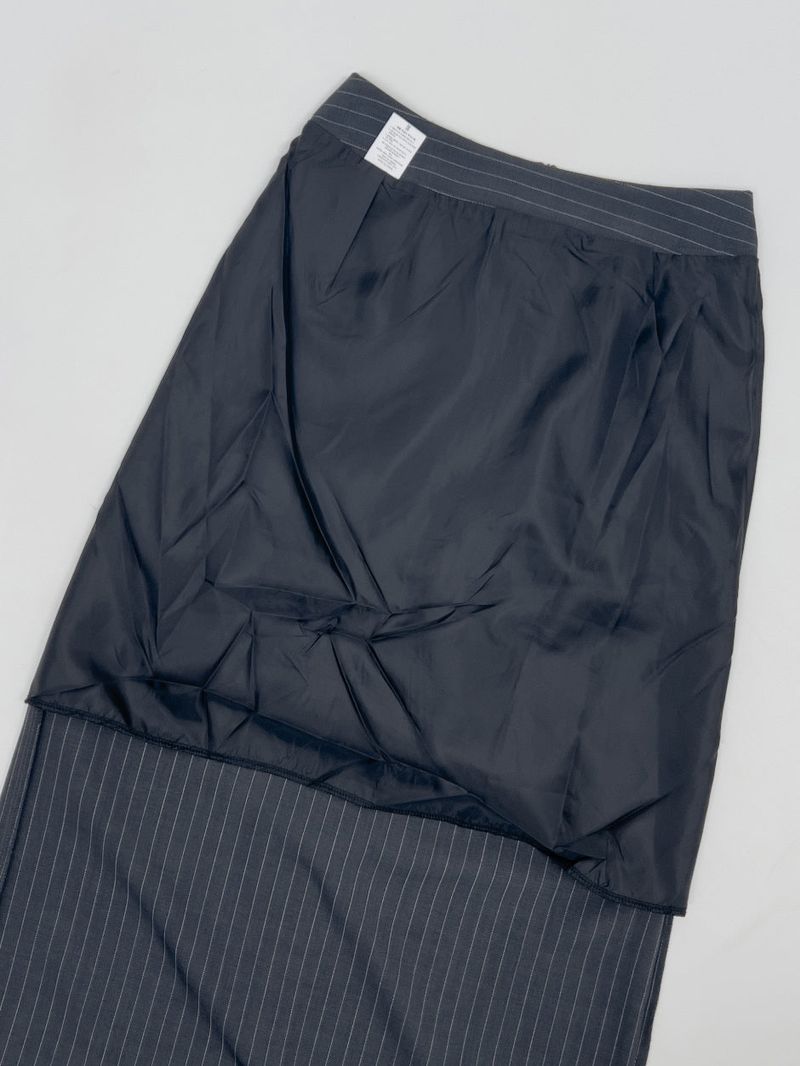 Rivet Stripe H-Line Skirt