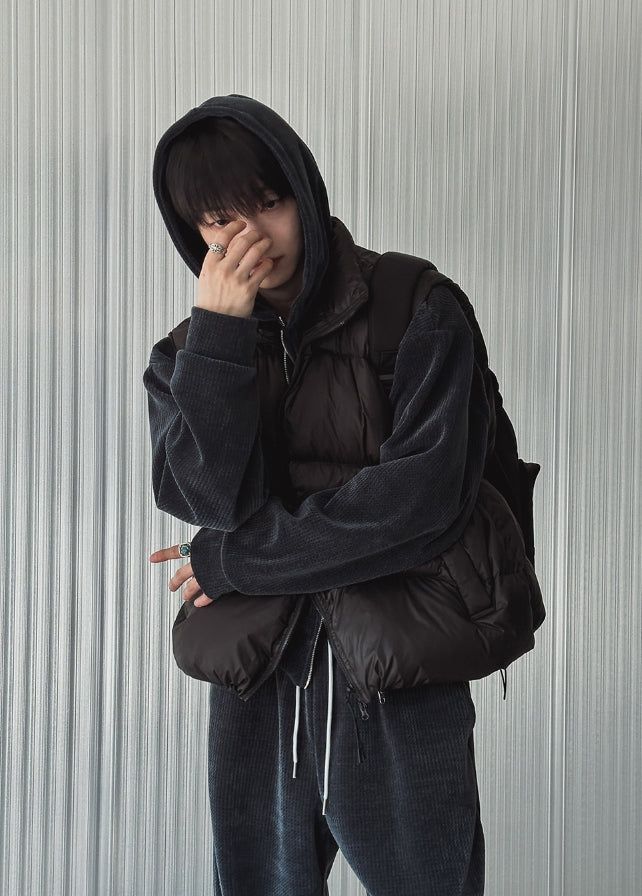 [Duck Down100%] Smore Puffer Down Padding Vest