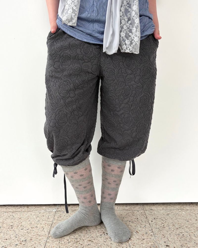 ロゼット エンボ パンツ (2colors)
