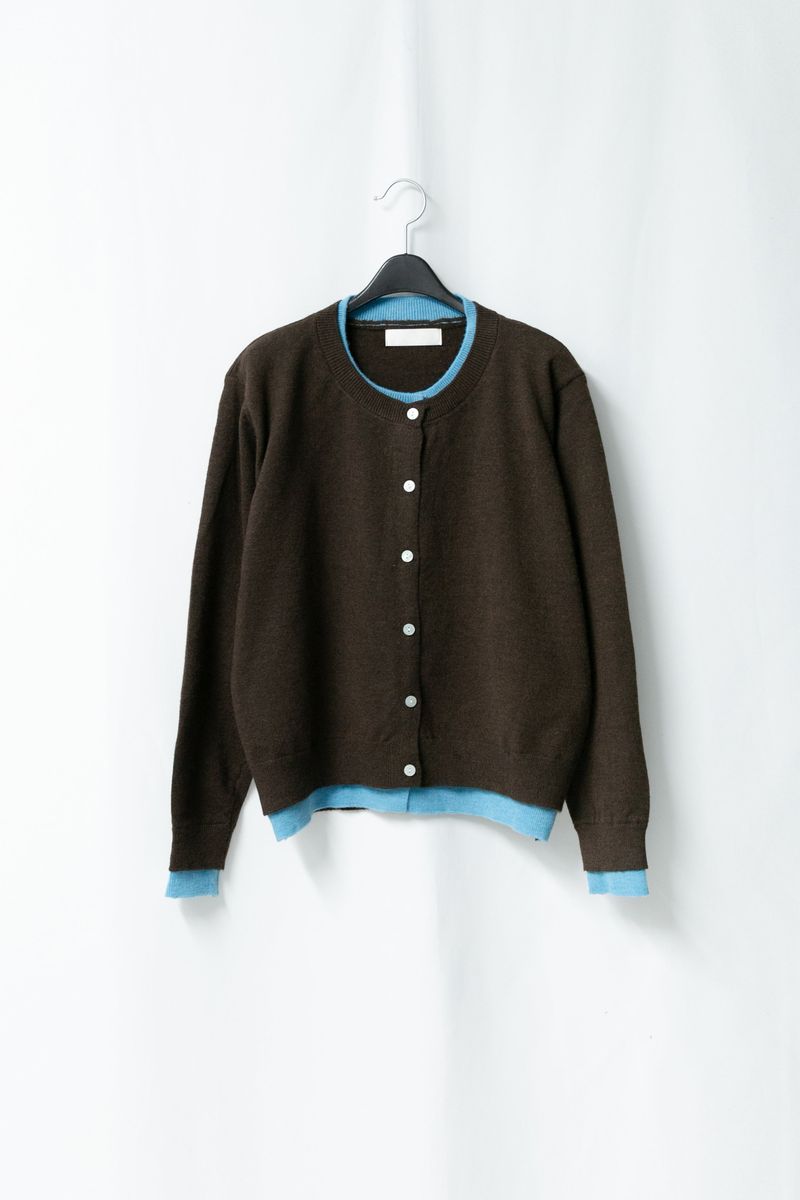 layered color cardigan(4colors)