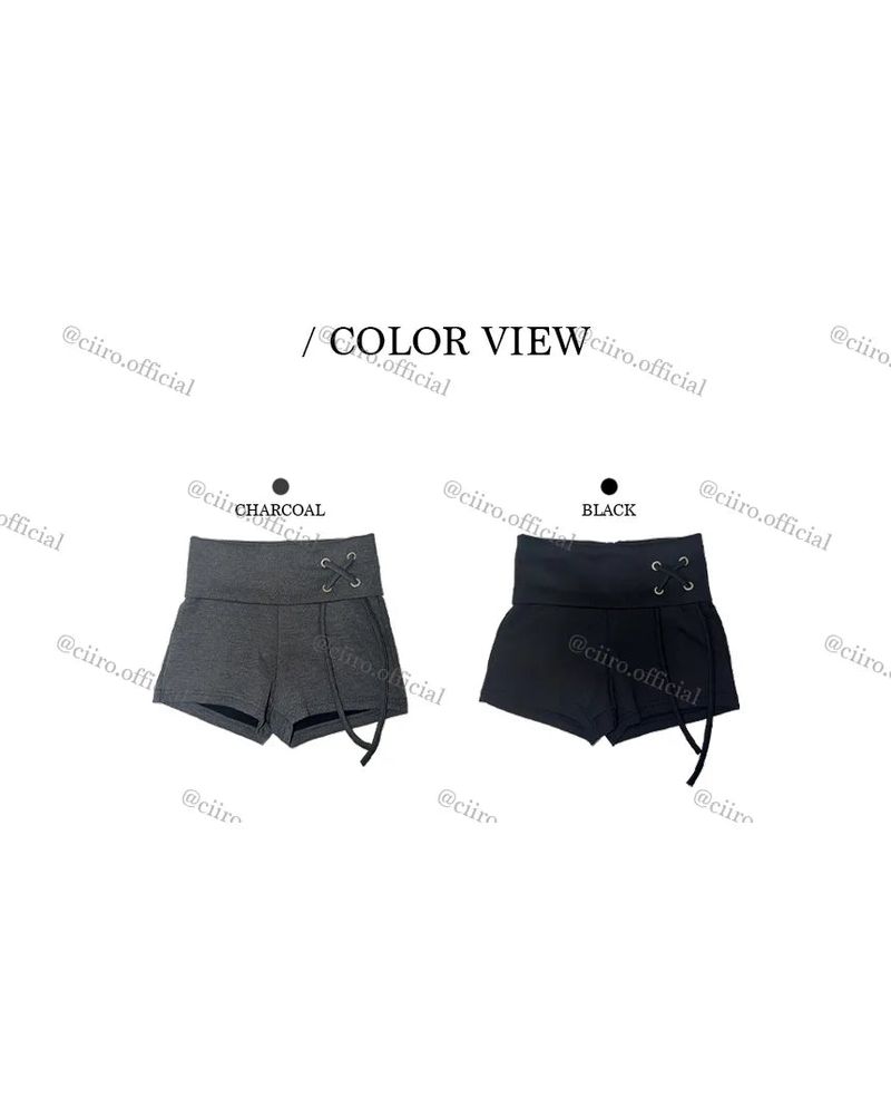 Folding Eyelet Micro Short Pants (2 colors)