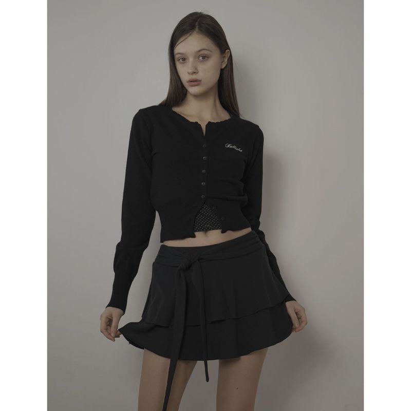 CUPCAKE CARDIGAN-BLACK