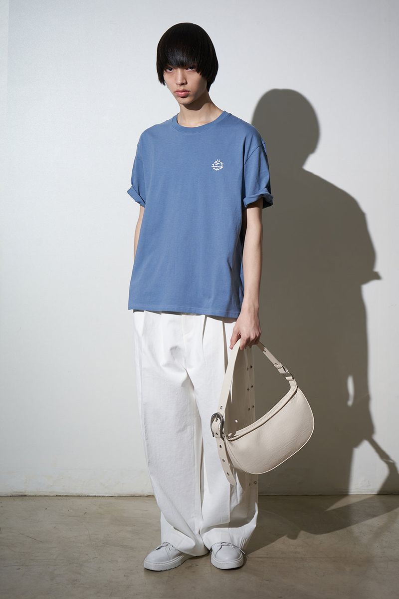 H-Buckle Soft Leather Hobo Bag (ivory)