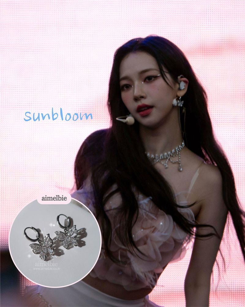 [Aespa Karina Piercing] Butterfly Fairy Huggies Piercing