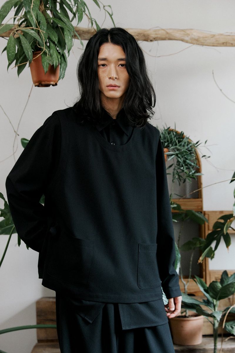 unisex shirts vest black