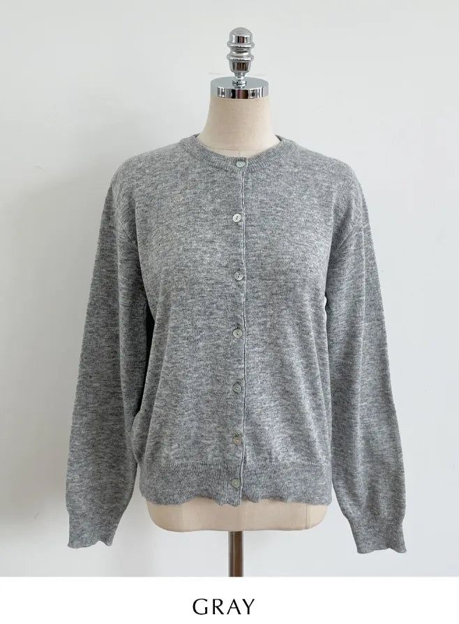 Moz Round Knit Cardigan