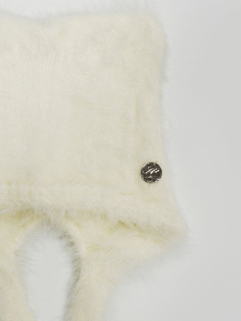 CAT FUR EARFLAP BEANIE - 4COLOR