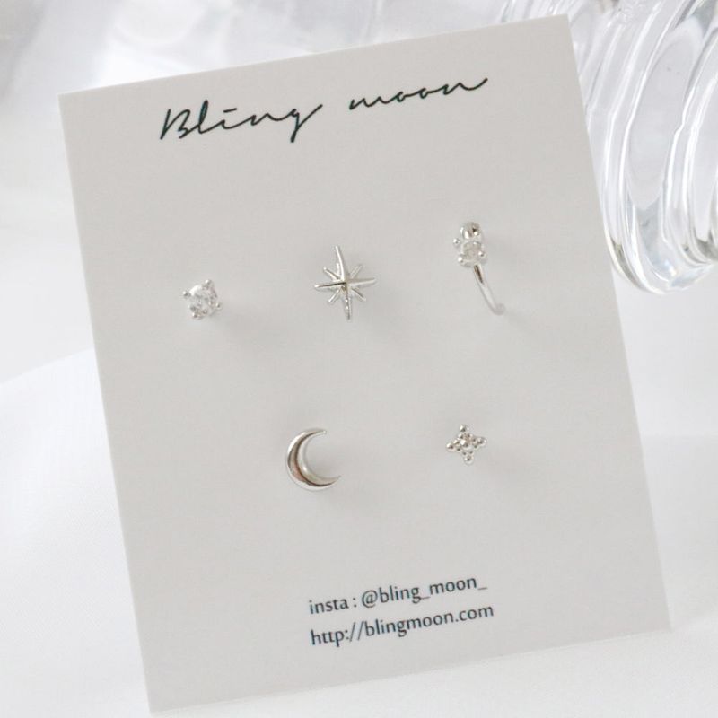 Blingmoon(ブリングムーン)の「ムーントウィンクルピアスセット(アクセサリー)」