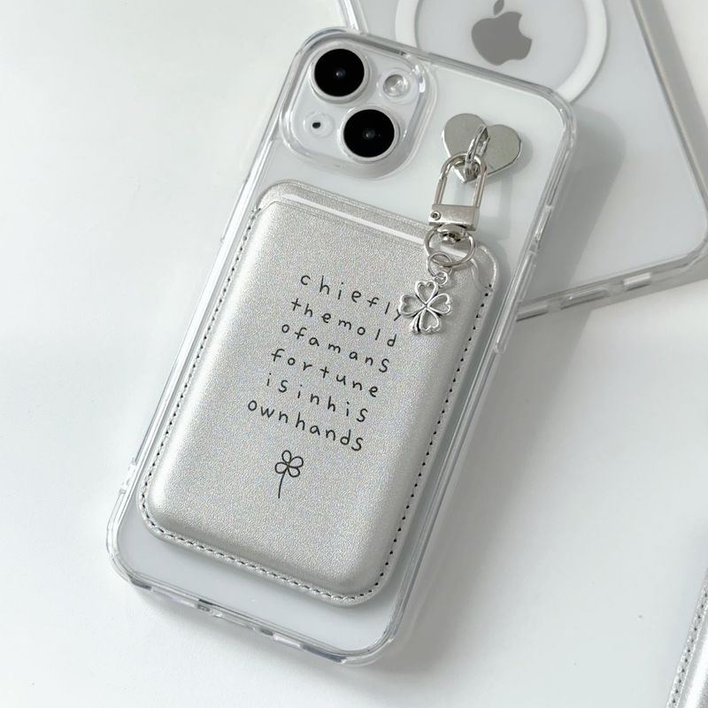 Nineteenfriday（ナインティーンフライデー）の「[SET]four leaf clover magsafe charm case + card pocket （Smartphone Accessories）」