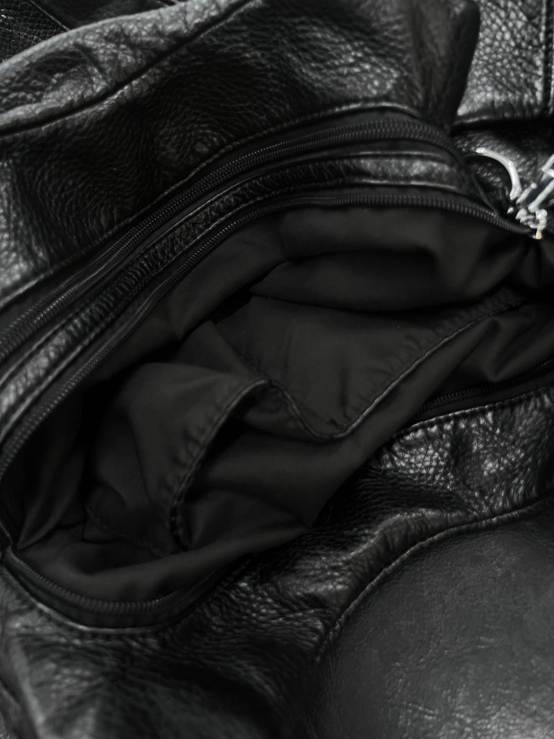 vintage husky leather shoulder bag