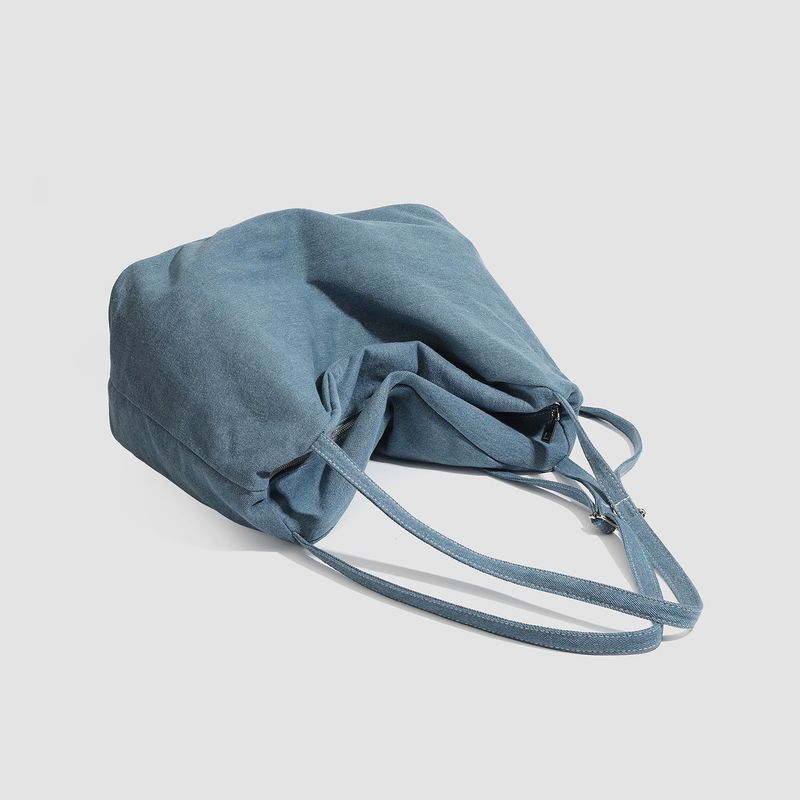 Star Keyring Denim Soft Hobo Shoulder Bag