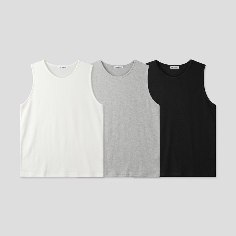 Waffle Layered Tank Top 3COLOR