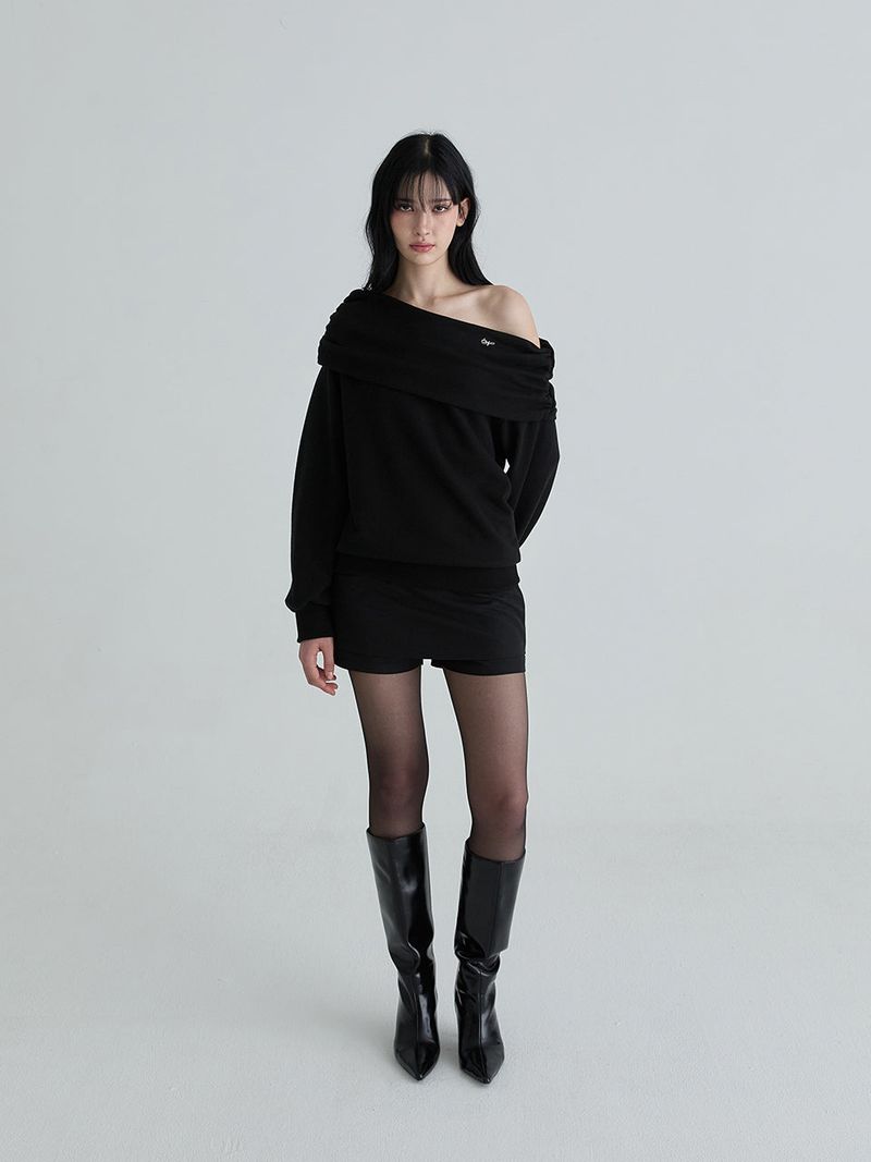 Drape symbol sweatshirts (Black)