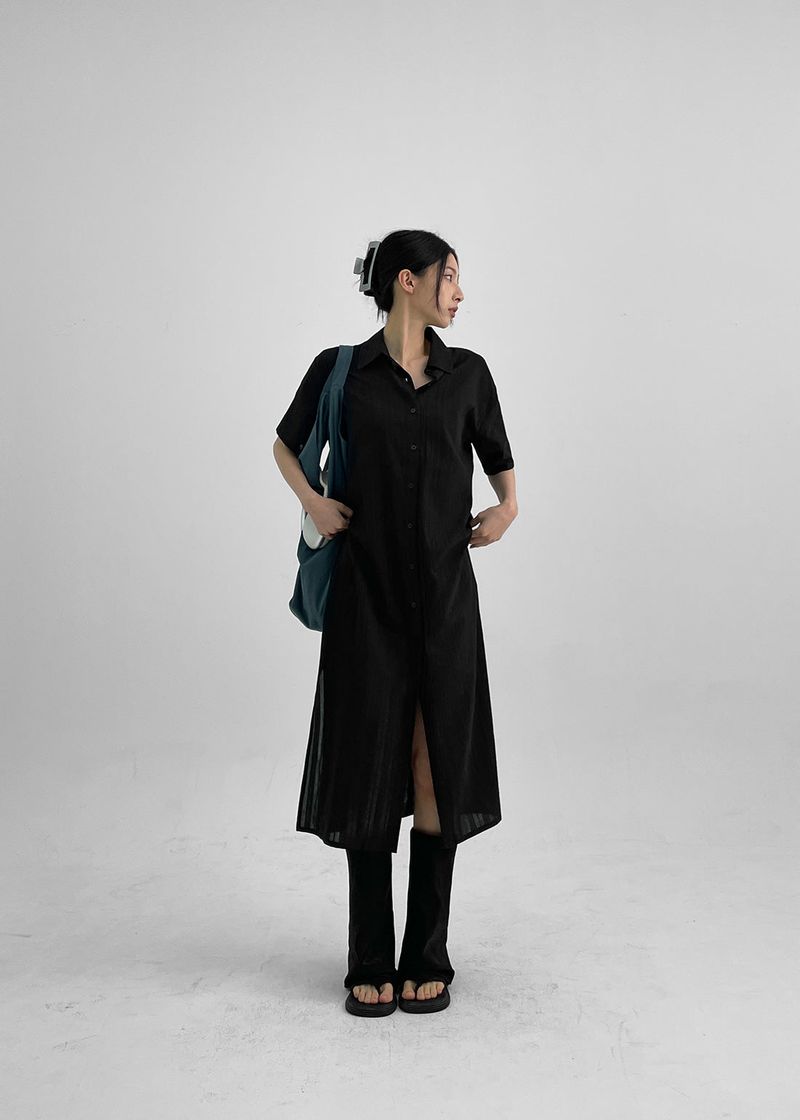 BLACKUP（ブラックアップ）の「[MADE] Puring Summer Shirt Long Dress（Dresses）」