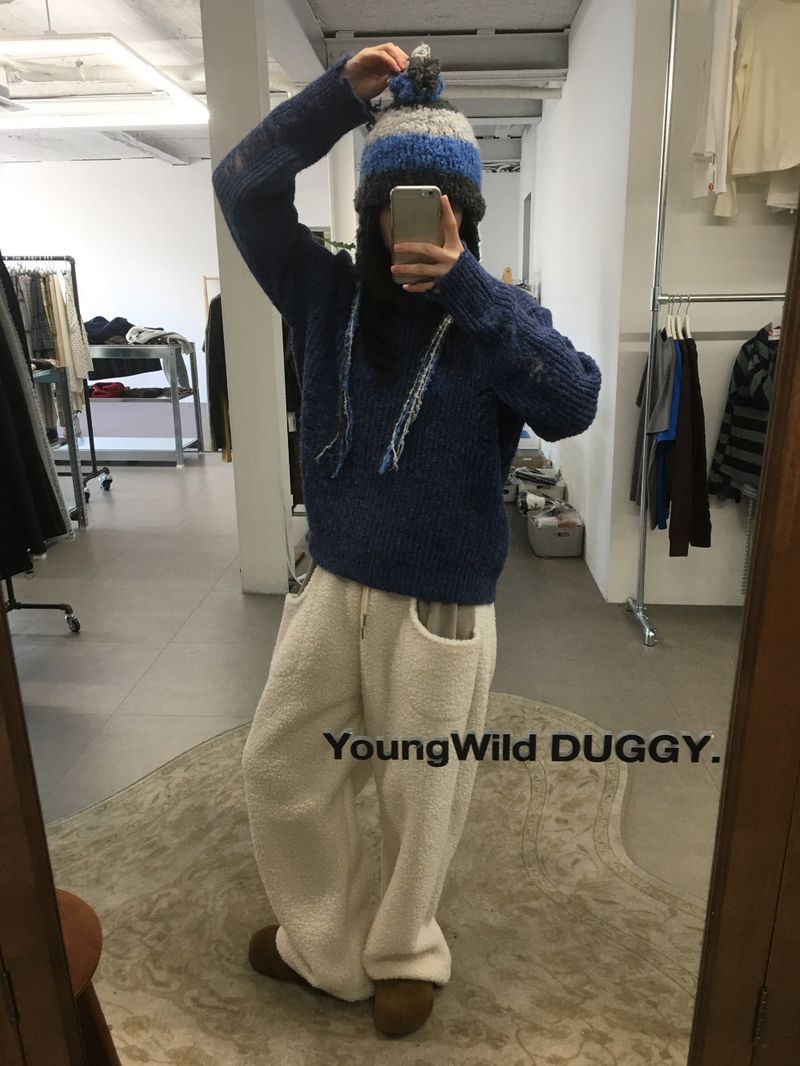 Wool Touch Grunge Knit (4color)