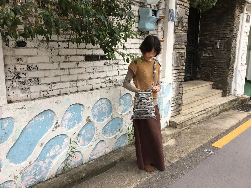 Yorin button half knit (3color)