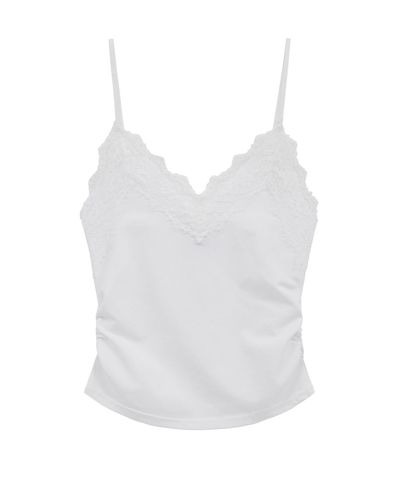 lace sh top (white)