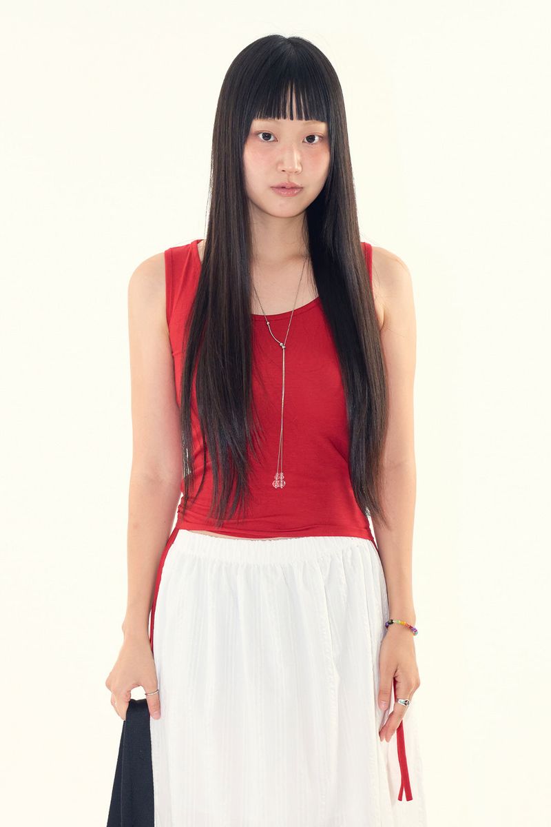 Raucohouse（ラウコハウス）の「Lumi side shirring sleeveless（Tops）」