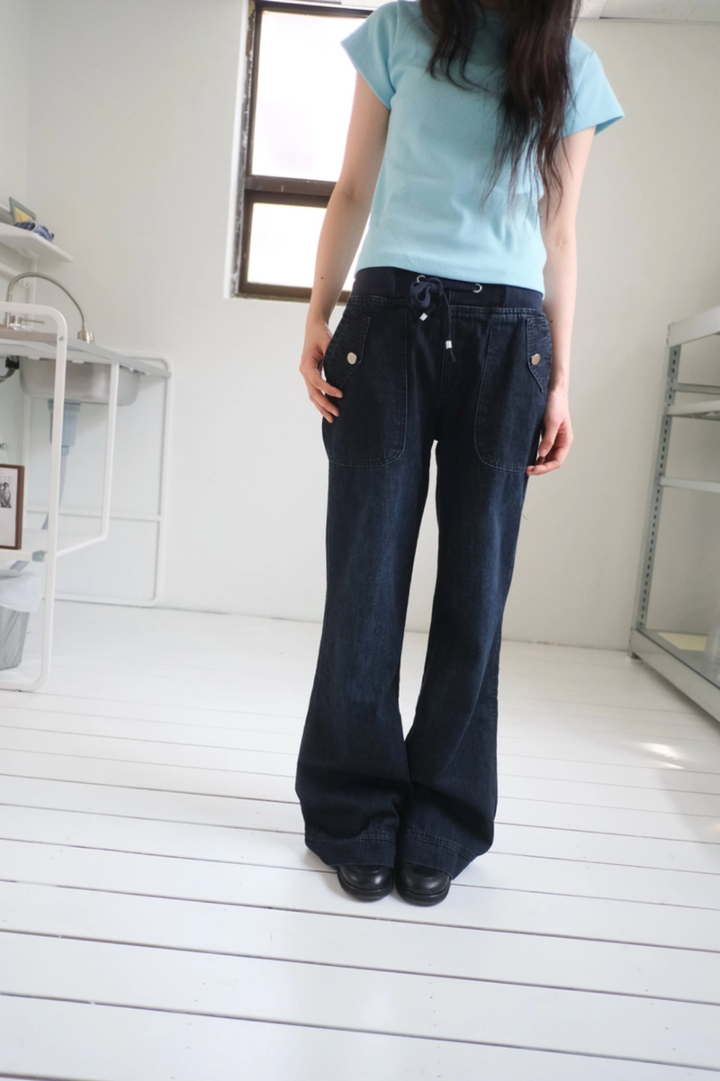 callhag（コールハグ）の「drop denim pants（Pants）」