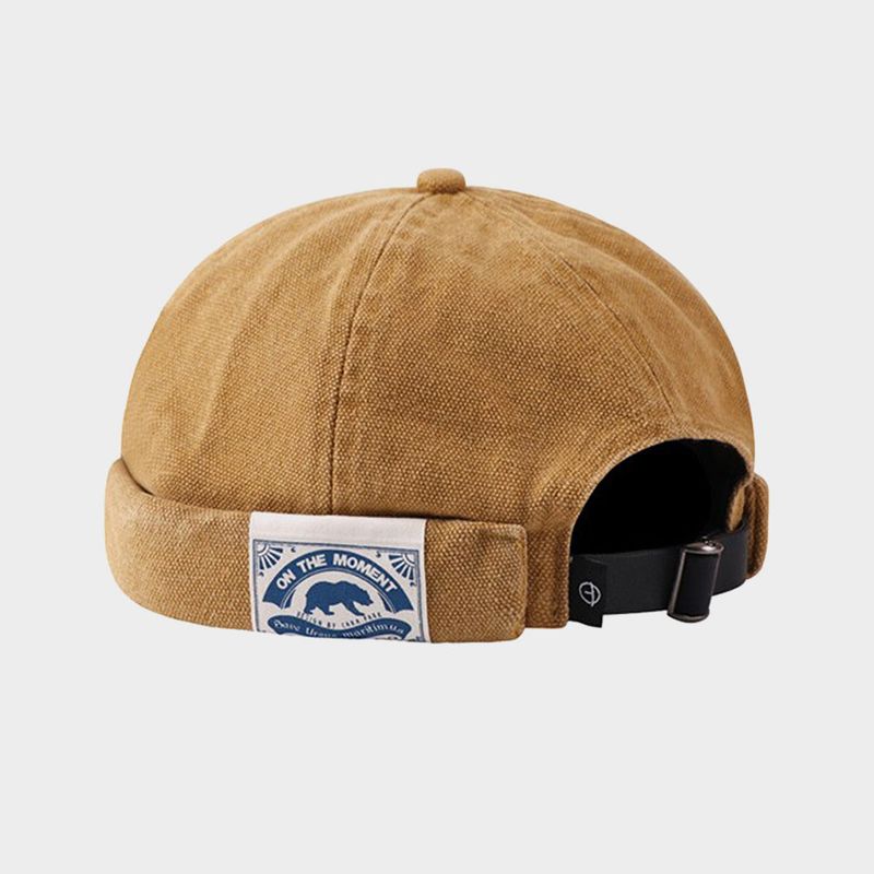 LOOKING4U(ルッキングフォーユー)の「On the Moment Original Denim Watch Cap C3 CAMEL BROWN(帽子)」