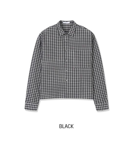 Mog Crop Check Shirt