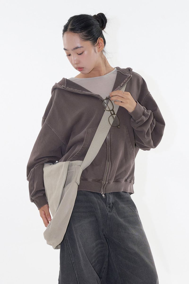 Solid canvas cross bag