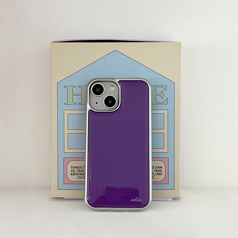 allthesamestudio(オールザセイムスタジオ)の「purple epoxy silver bumper case(Smartphone Accessories)」