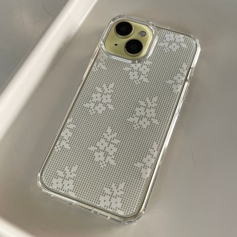 LACE PATTERN HARD JELL CASE_WILD FLOWERS