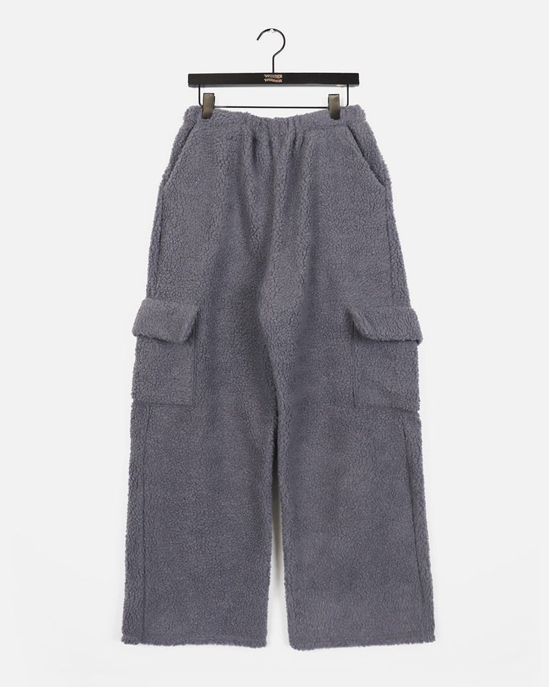 molz soft wool wide cargo pocket pants
