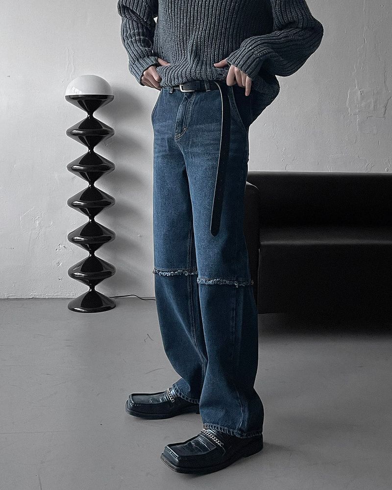 LR9316 Knee incision denim (S ~ L)