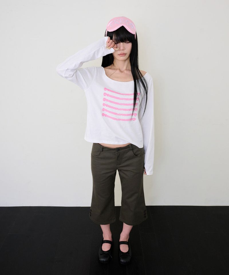 SNAP POINT CAPRI PANTS - KHAKI