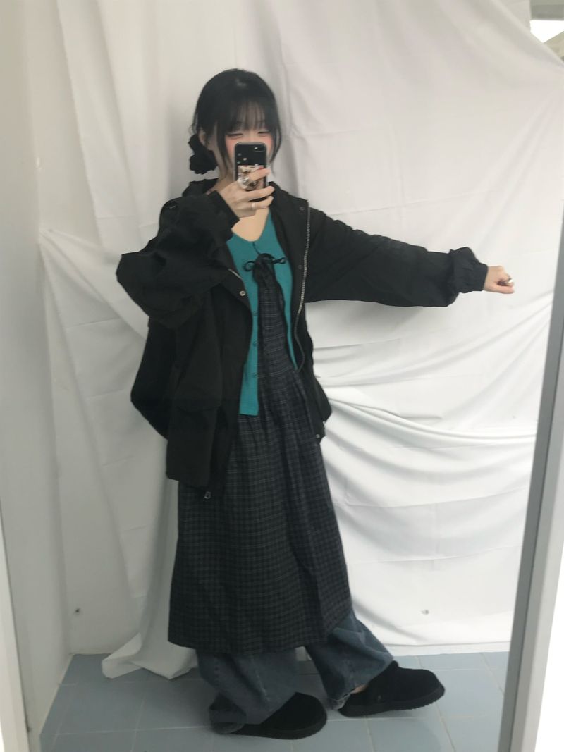Vintage Mori Checkered Dress