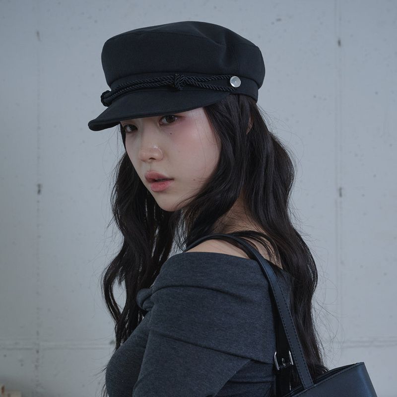 ALLINCOMPLETE(オールインコンプリート)の「ノッテッドロープ マリンキャップ (Black)(帽子)」