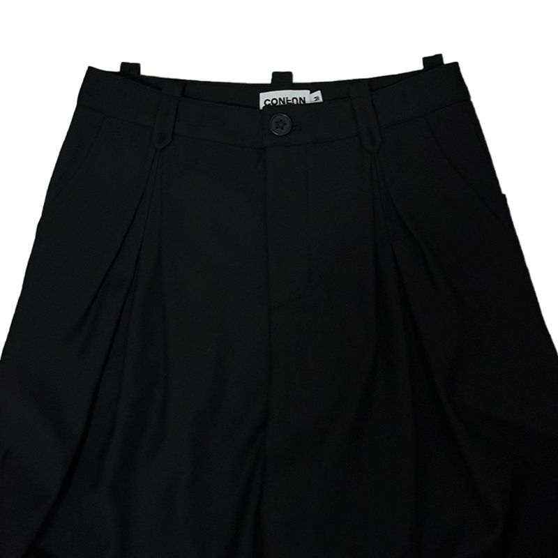  original three-dimensional pleated wide-leg suit trousers