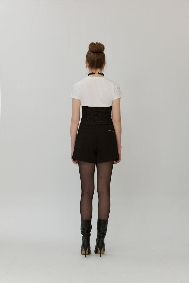 Pleated shorts