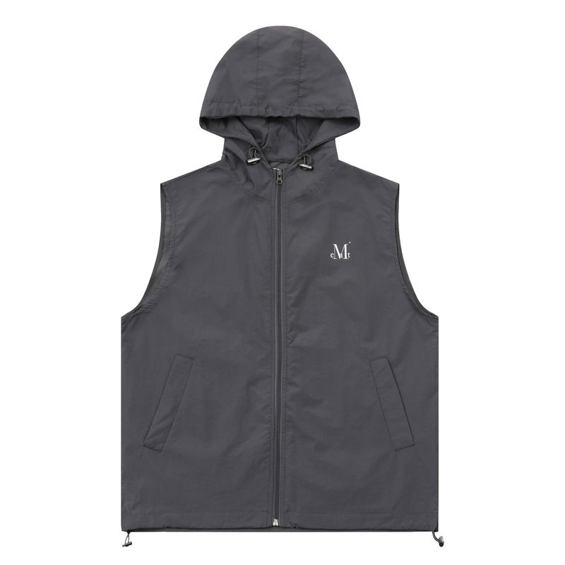 THIN NYLON HOOD VEST (2color)