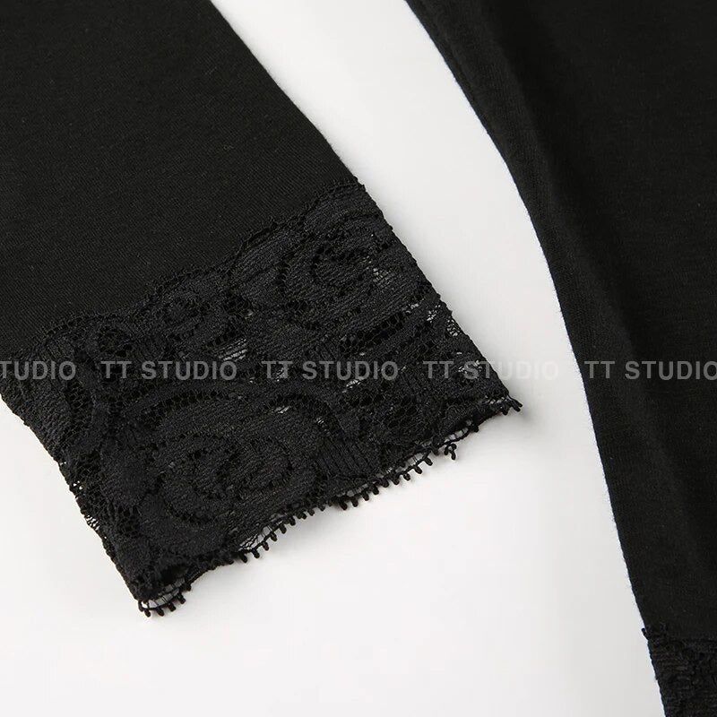Lace long sleeves-T