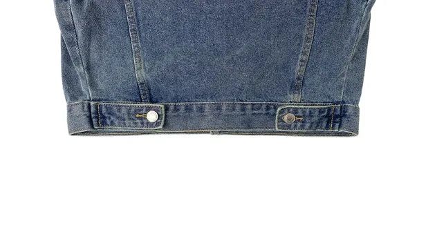 Raeon Vintage Crop Washing Denim Jacket
