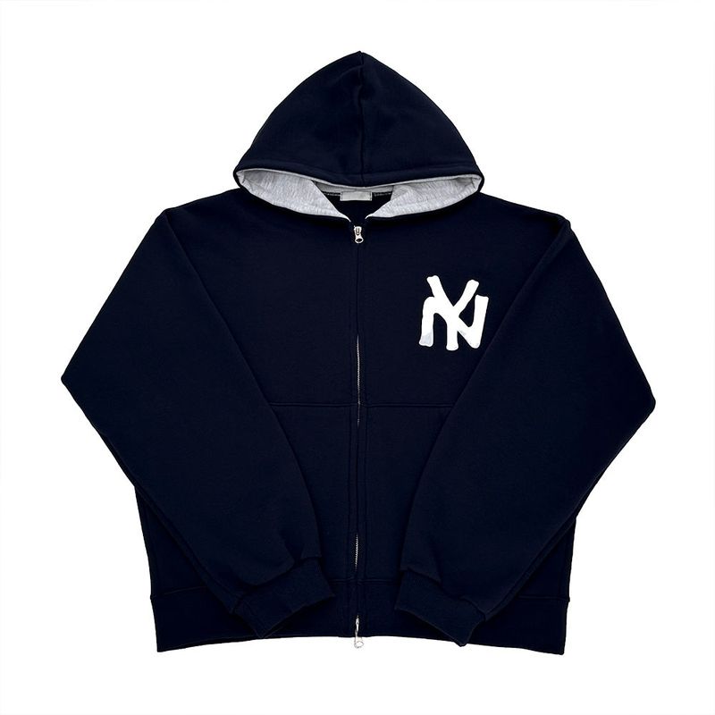 Applique Crop Hood Zip-Up
