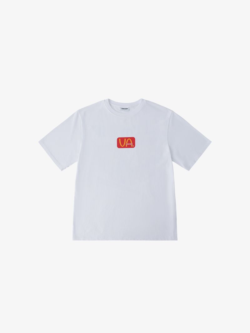 UNCMN（アンカモン）の「アイ ラブ ファスト ヌードルズ Tシャツ ホワイト（トップス）」