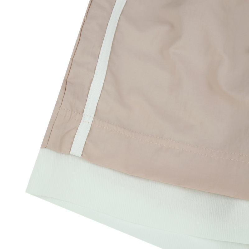 LAYERED RUSTLE HALF PANTS (3 COLORS)