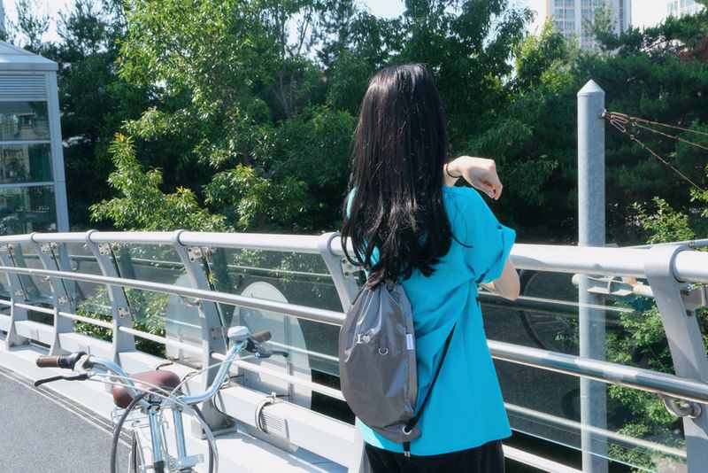 Girl string bag - Dark gray