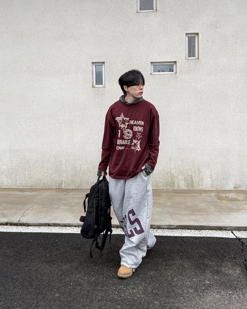 River Fingerhole Stripe Hoodie