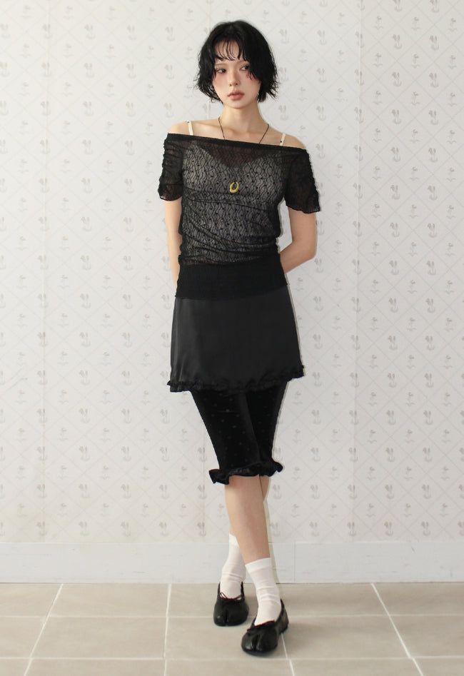 WAVE BOAT-NECK TOP